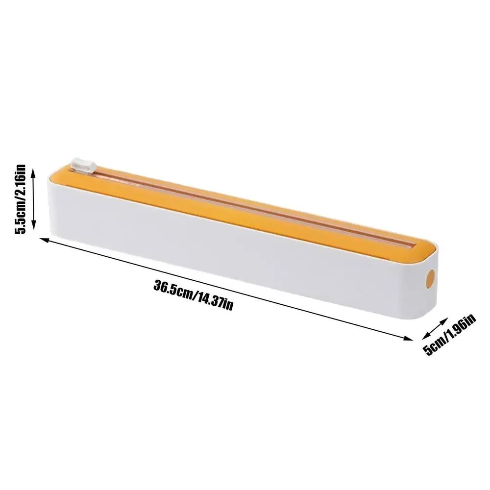 Frischhaltefolien-Spender aus Lebensmittel-Kunststoff, Folienhalter mit Schneider, Aufbewahrungszubehör für sterben Küche, Aluminiumfolie und Folienspender: Licht Grau