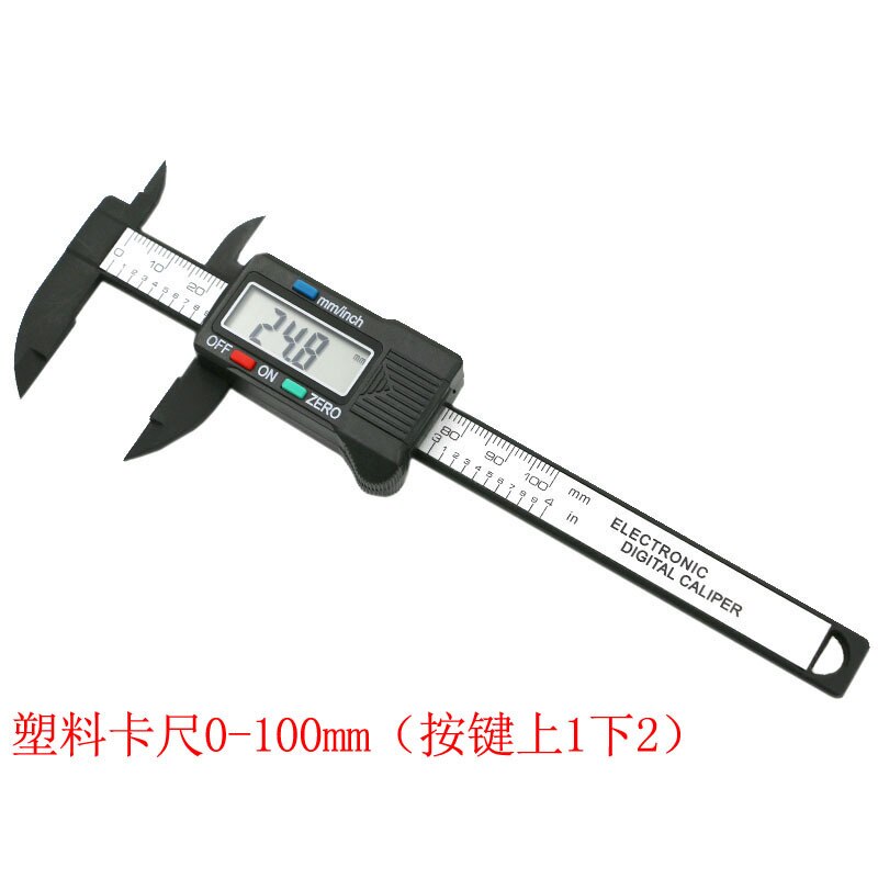 High precision electronic digital display caliper 100/150mm plastic measuring tool inner diameter outer gauge ruler