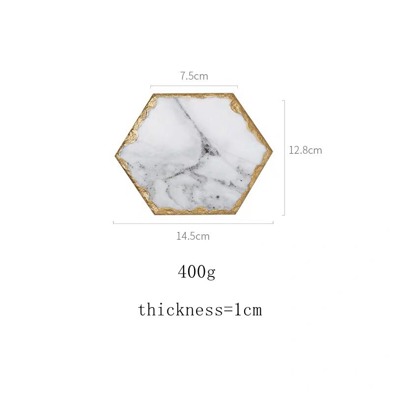 Luxe Marmer Coaster Thee Cup Pad Tafel Mat Ronde Hexagon Coaster Koffie Thee Cup Placemats Decoratie: E