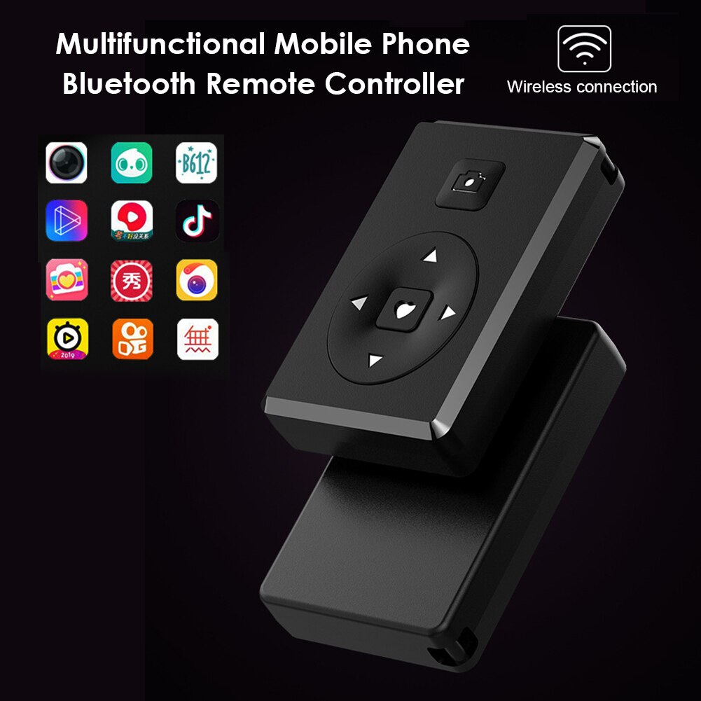 Télécommande sans fil multifonction pour Apple iPad, télécommande de téléphone, retardateur de vidéo, rotation de Page, compatible Bluetooth