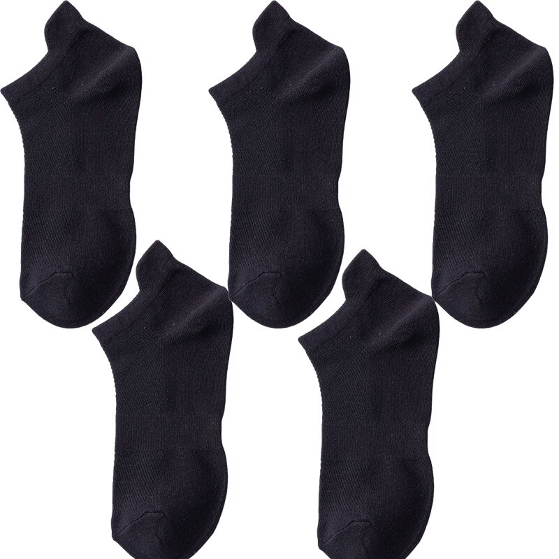 5 Pairs Zomer Mannen 100 Katoen Korte Mesh Sokken Man Harajukcomfortable Effen Kleur Casual Enkelsok Mannelijke Netto Sneaker Sok: s10