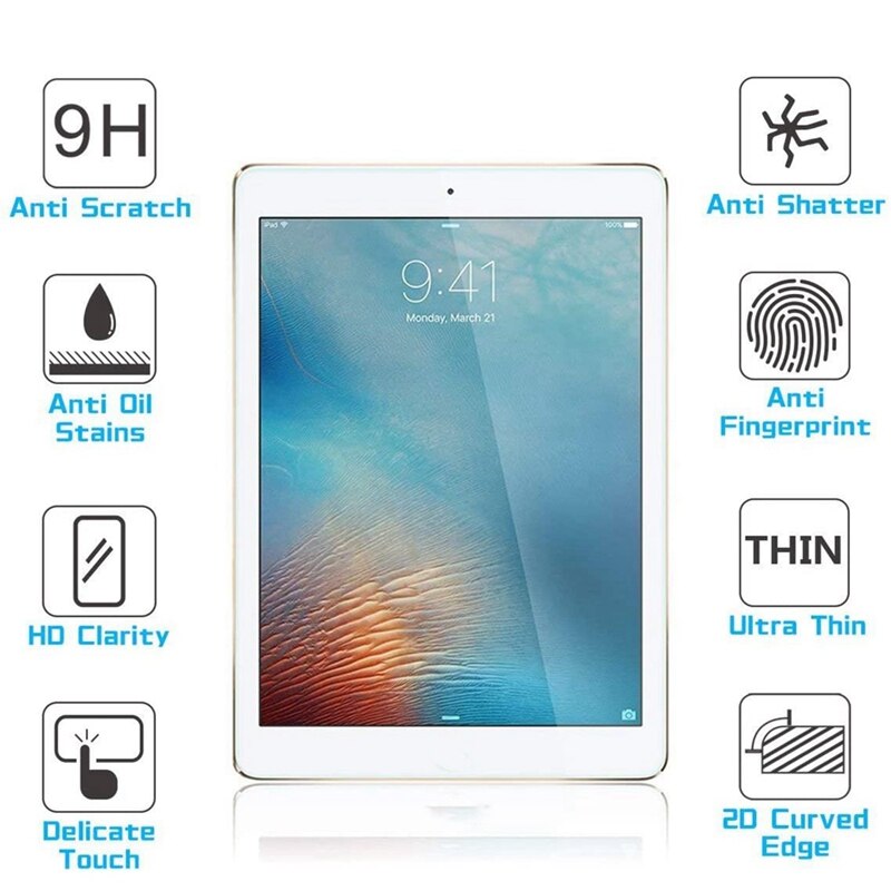 2-er- pack displayschutzfolie aus gehärtetem glas für fire  hd 8 tablet (9h härtegrade, kristallklar, kratzfest)