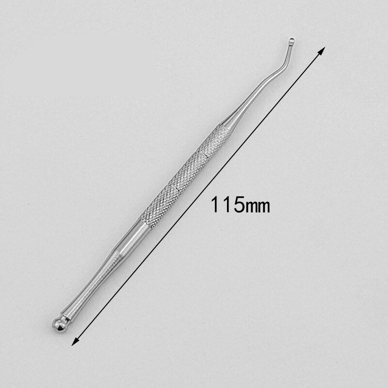 1PCS Double Ended Toe Nail File Stainless Steel Ingrown Toe Correction Lifter Files Pedicure Toenails Care Clean Manicure Tools: 02