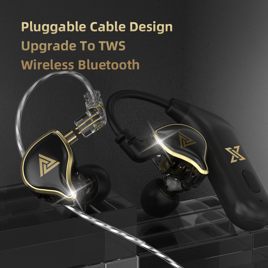 QKZ ZXD HiFi Earphone Super Bass Earbuds Music Monitor Wired Headphones With Microphone Noise Cancelling Headset Games Sports