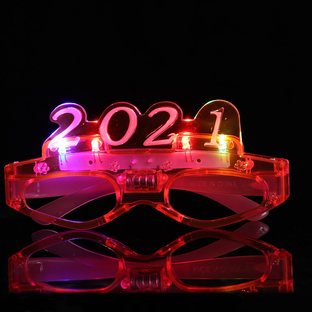 1pcs Flashing Led Glasses Halloween Christmas Glasses Luminous Light Up Glowing Eye Wear Bar Birthday Party Year