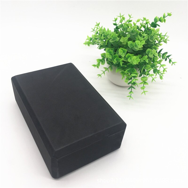 Belongwme eva yoga blokk skum murstein gym fitness pilates for trening fitness trening trening bodybuilding yoga bolster pute: Svart