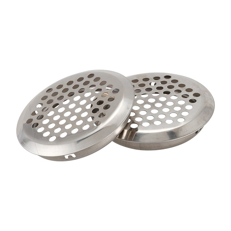 ! 6 Pcs Stainless Steel Perforated Round Mesh Air Vents Louvers 5m