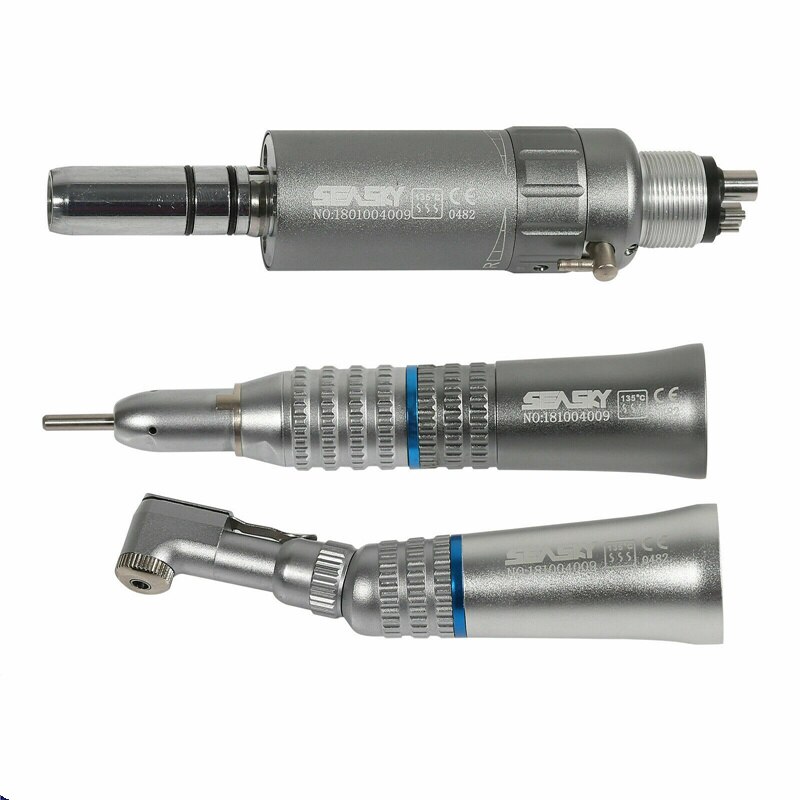 Nsk Stijl Dental Slow Lage Snelheid Handstuk Straight Contra Hoek Air Motor 2/4 Gaten