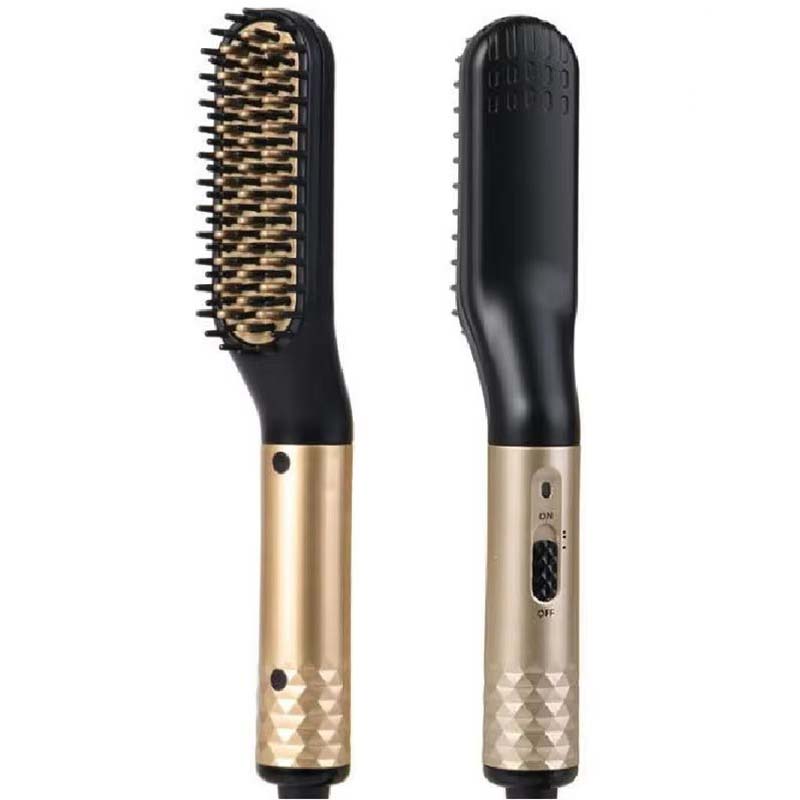 Elektryczny grzebień robić brody, szczotka robić kręconych i prostych włosów, męnarty stylizator, prostownik robić włosów 2 w 1, lokówka i prostownica robić włosów.
