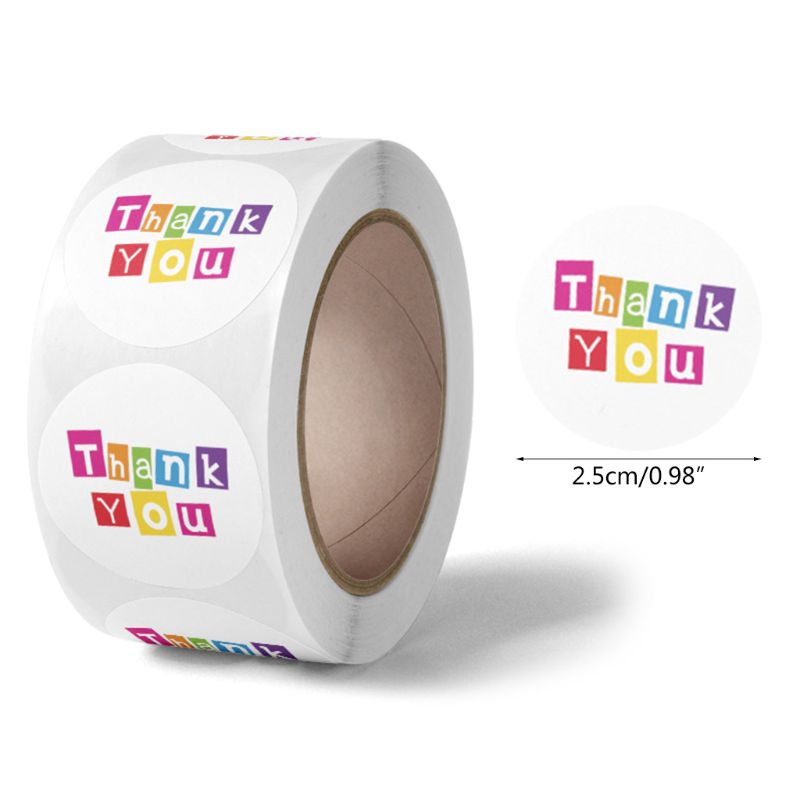 500pcs Thank You Sticker Seal Label for Small Shop Wedding Decorate Package: 02