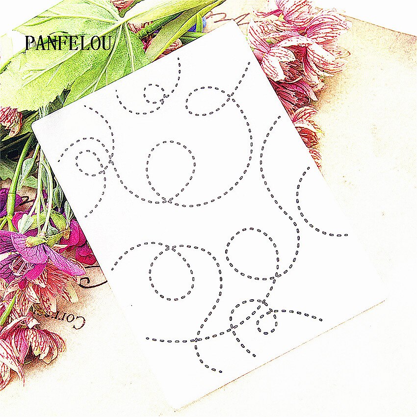 plastic clock template line craft card making paper card album wedding decoration clip Embossing folders