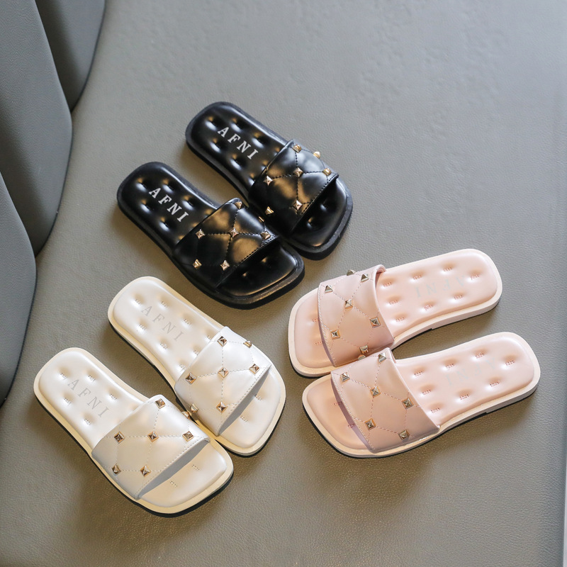 Pantofole per ragazze bambini estivi pantofole da spiaggia per bambini scarpe da principessa alla moda con suola morbida antiscivolo sandali per bambini pantofole per bambini