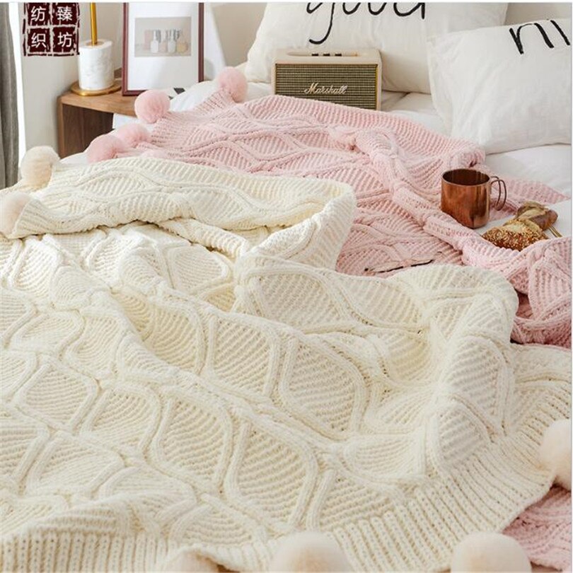 Coperta Battilo coperta bohémien coperta in maglia con nappa coperte per  divano letto Super morbido Plaid coperta decorativa per divano - AliExpress