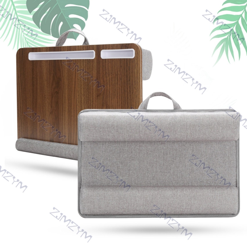 Laptop Schreibtisch Stehen Notizbuch Tablette Knie Runde Schreibtisch Mit Karte Slot Tragbare Knie Tisch Halfter draussen Kopfstütze Büro Nickerchen Kissen