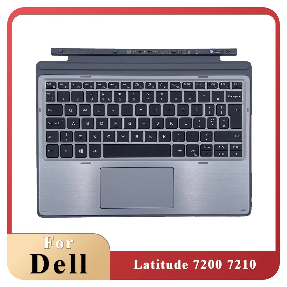 Originele UK Toetsenbord Basis voor Dell Latitude 7200 7210 2in1 Tablet Toetsenbord Basis 0NCD42