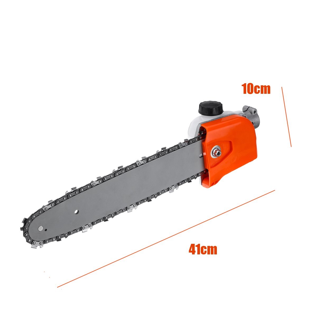 28mm 9 Spline Pole Kettingzaag Saw Boom Cutter Boom Kettingzaag Gearboxs Gear Hoofd Tool + Ketting + Gids Houtbewerking