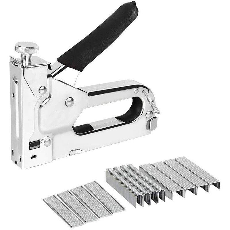 Stift, kraftig stift  , 3 i 1 manuell stiftespiker med 3000 stifter til møbeltrekk, materialreparasjon, møbler: misligholde tittel
