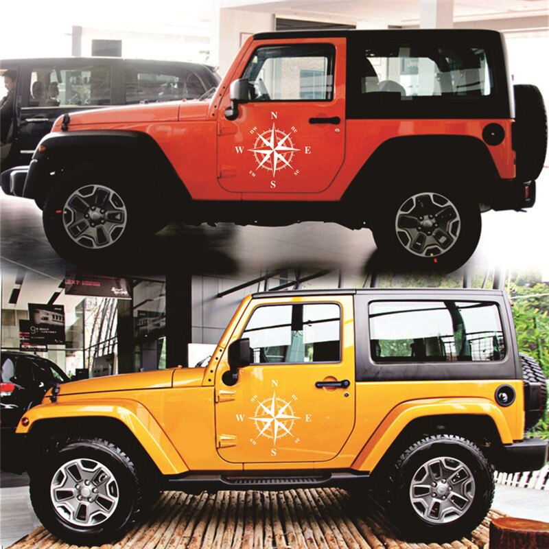 50cm*50cm Car Compass Totem Sticker Art Vinyl Compass Car Stickers and Decals Hood Sticker Cover Body Applique