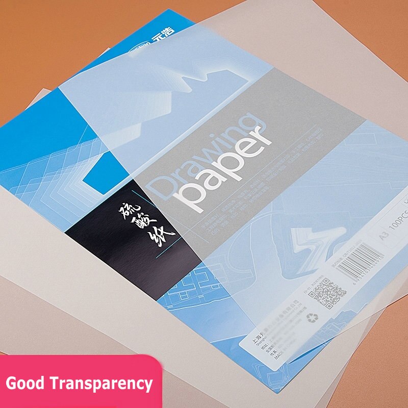 Good Transparency Tracing Paper A3 A4 Copy Paper Caligraphy Blueprints Drawing Paper A2 A1 Large Trace Paper