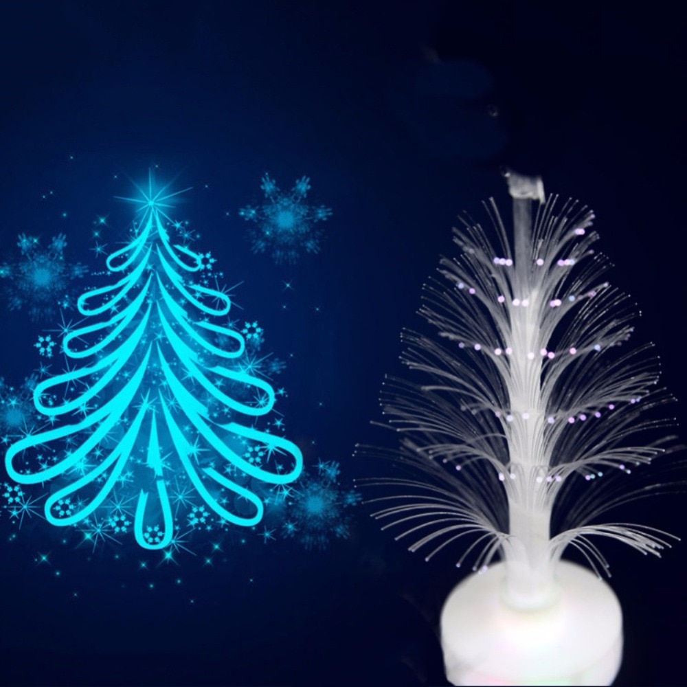 Kerstboom Creatieve Led Fiber Licht Kleur Veranderende Kinderen Speelgoed Nachtlampje Party Bruiloft Decoraties