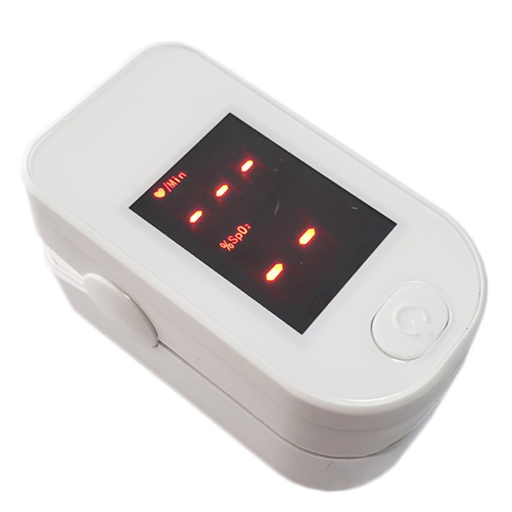 Fingerspids blod ilt spo 2 monitor puls måling måler puls oximeter blod ilt saturation monitor enhed oximeter wi: Hvid