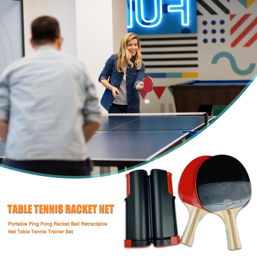 1 PairTable Tennis Paddle Pingpong Exercise Training Accessories Tennis Trainer Ball Machine Rackets Padel Robot Flexible Shaft