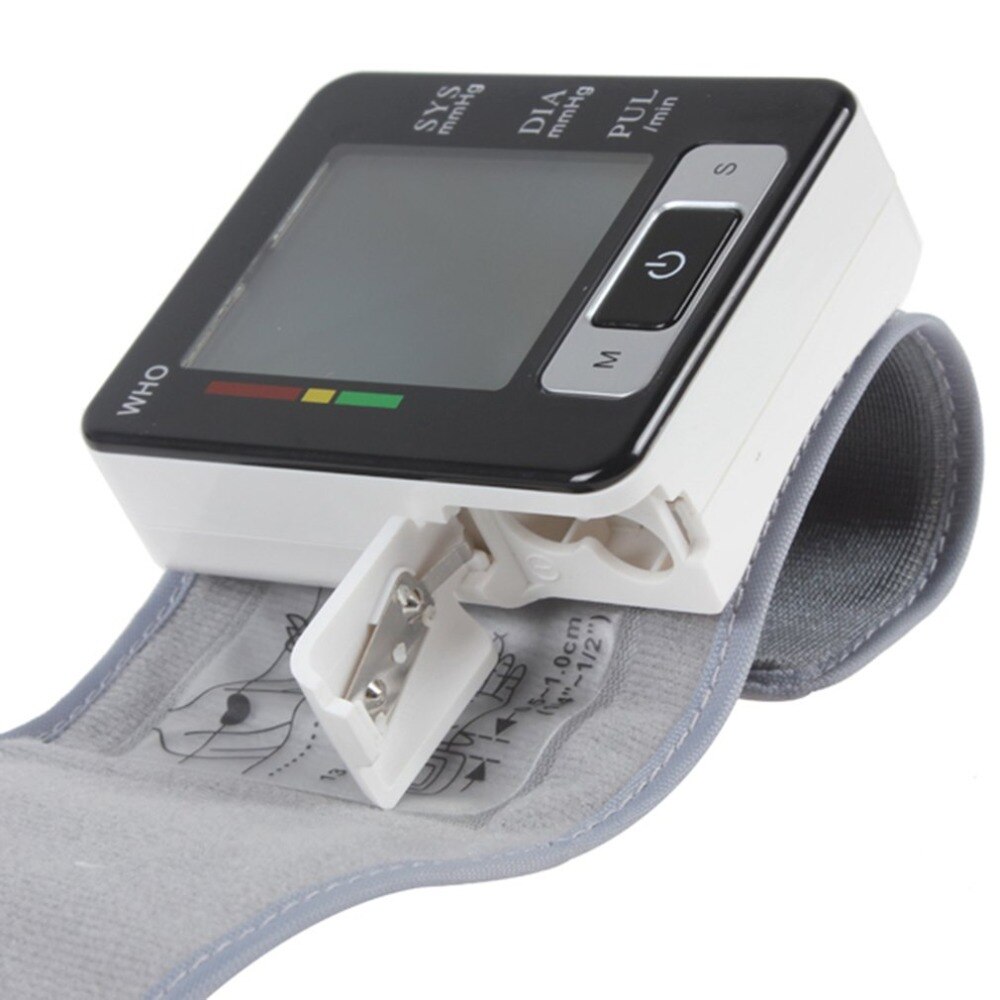 Gezondheidszorg Automatische Digitale Lcd Pols Band Bloeddruk Meter Hartslagmeter Bloeddrukmeter Oscillometrische Methode
