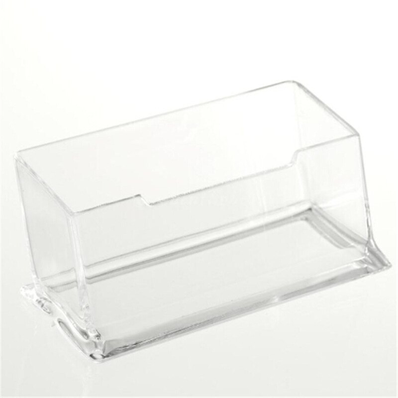 1Pc Bureau Plank Opbergbox Display Stand Acryl Plastic Clear Desktop Visitekaarthouder