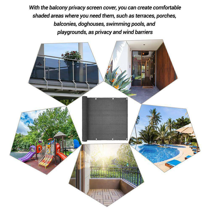 Privacy Display Cover Balcony Shelter Privacy Screen Cover Wind Swimming... – Grandado