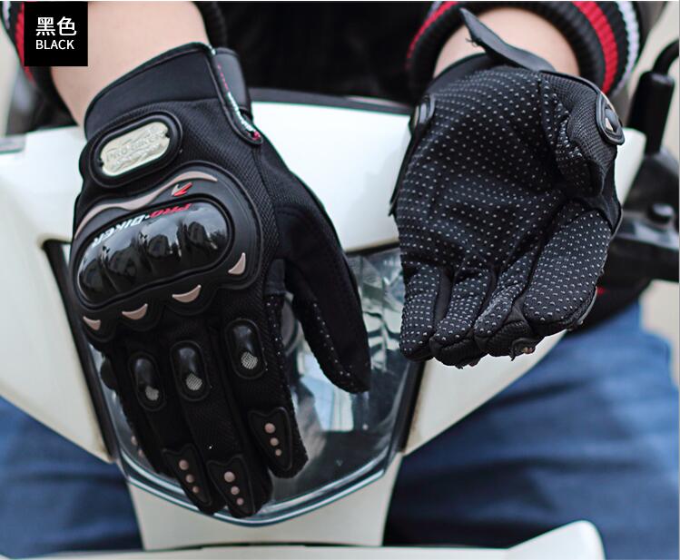 Top Touch Screen Handschoenen Motorfiets Heren Handschoenen Dirt Biker/Off Road/MTB/MX Motor Fiets fietsen Handschoenen Maat M-XXL: Black / L