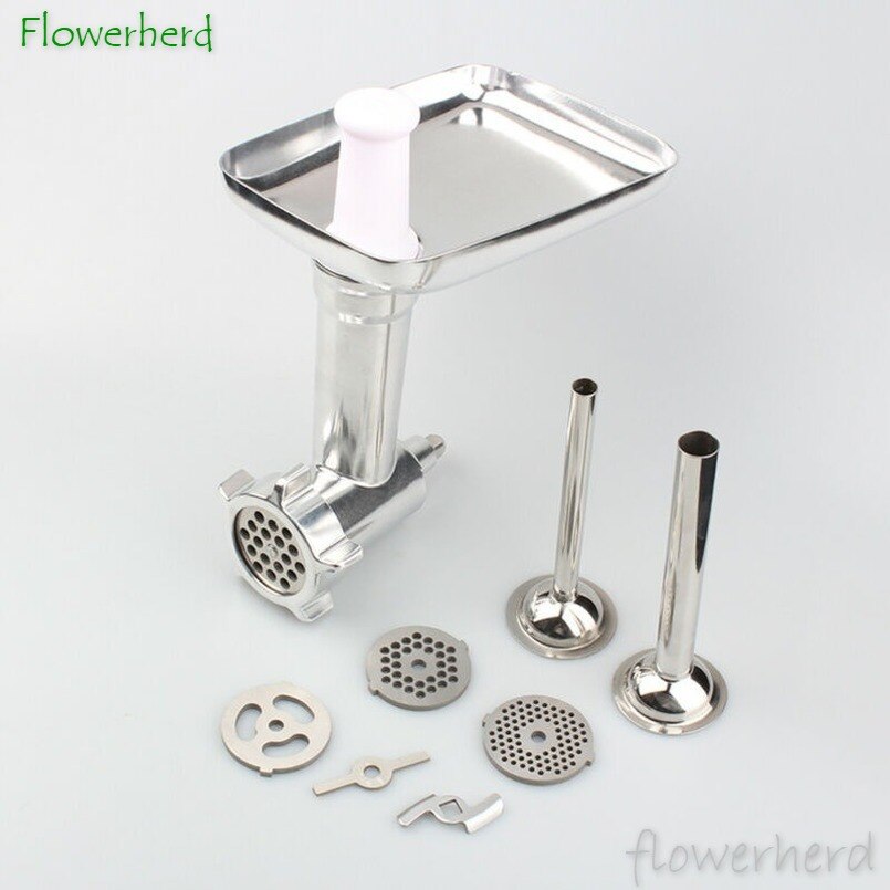Steel Kitchen Meat Grinder Sausage Stuffer Attachment Stand Mixer Kitchens Accessories