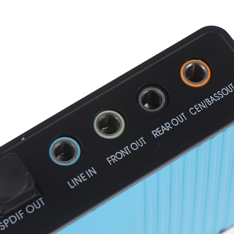 6-channel 5.1 optical external sound card converter, USB sound card of laptop for cm6026 chip