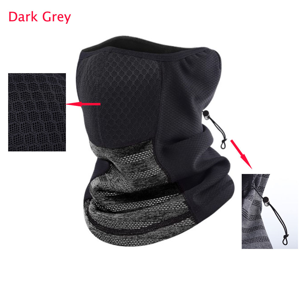 Winter Neck Warmer Thermal Fleece Motorcycle Thick Tube Gaiter Face Scarf Windproof Men Women Bandana Cycling Outdoor Headband: Style1
