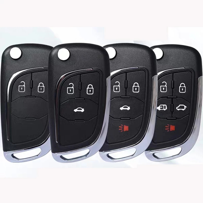 Okeytech-carcasa de llave remota de coche con tapa modificada, 2/3/4/5 botones, para Lova Chevrolet Aveo Cruze, Opel, Vauxhall, Zafira, Astra, Insignia