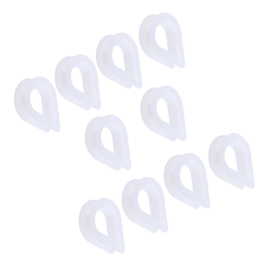 Total 10Pcs, Braided Nylon Anchor Rope/Line with Thimble, Boat Rode 5/8inch