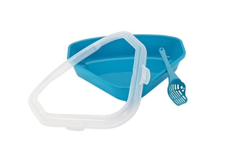 Image showcasing Toilet Bedpan Cat Litter Box Plastic Cat Toilet Tr... - Grandado