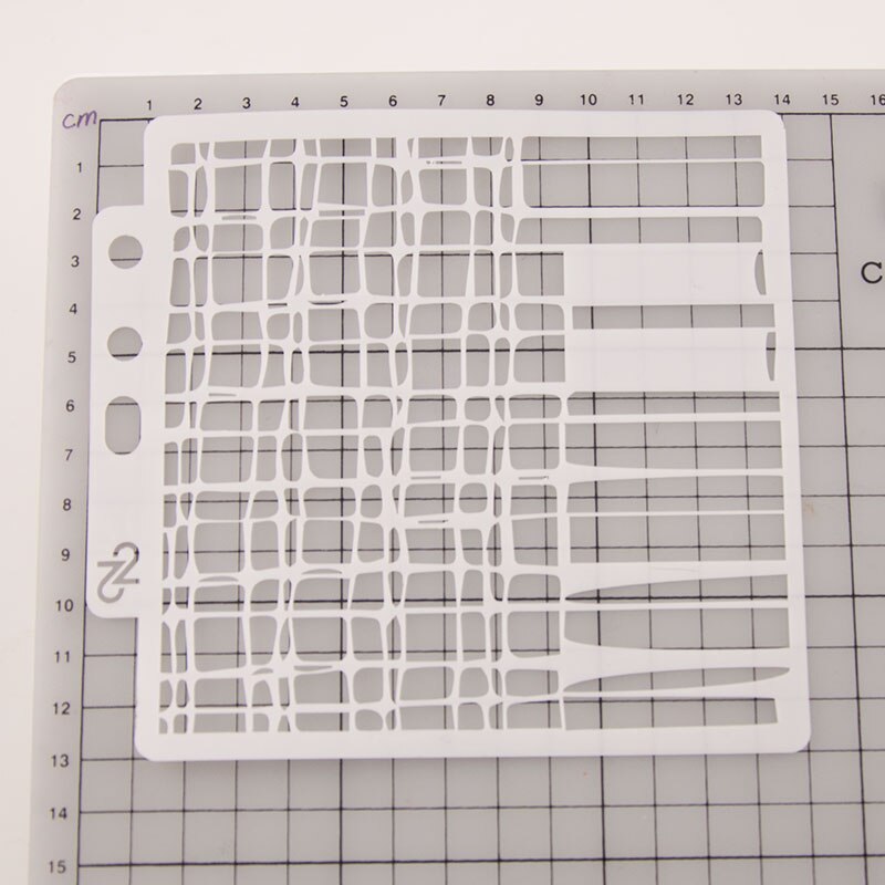 Grid Pattern Stencils Layering Painting Template Stencil for DIY Scrapbooking Photo Album Decorative Embossing Cards Craft Mold