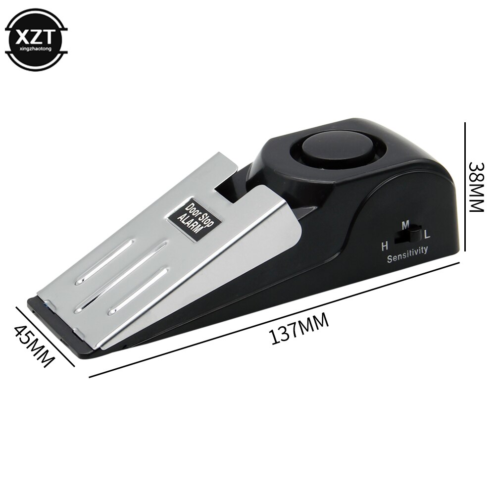 Door Stop Alarm Security System Wireless Burglar Holder Catch Anti-Collision Buffers Door For Traveling Hotel Home Safe Stopper