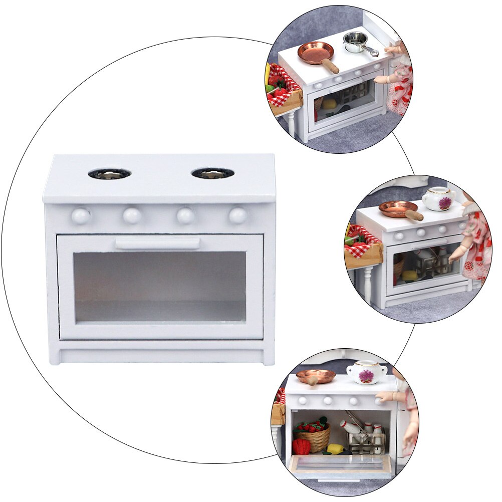 1 Pc Wood Mini Kitchen Stove Simulation Stove Miniature Stove Model
