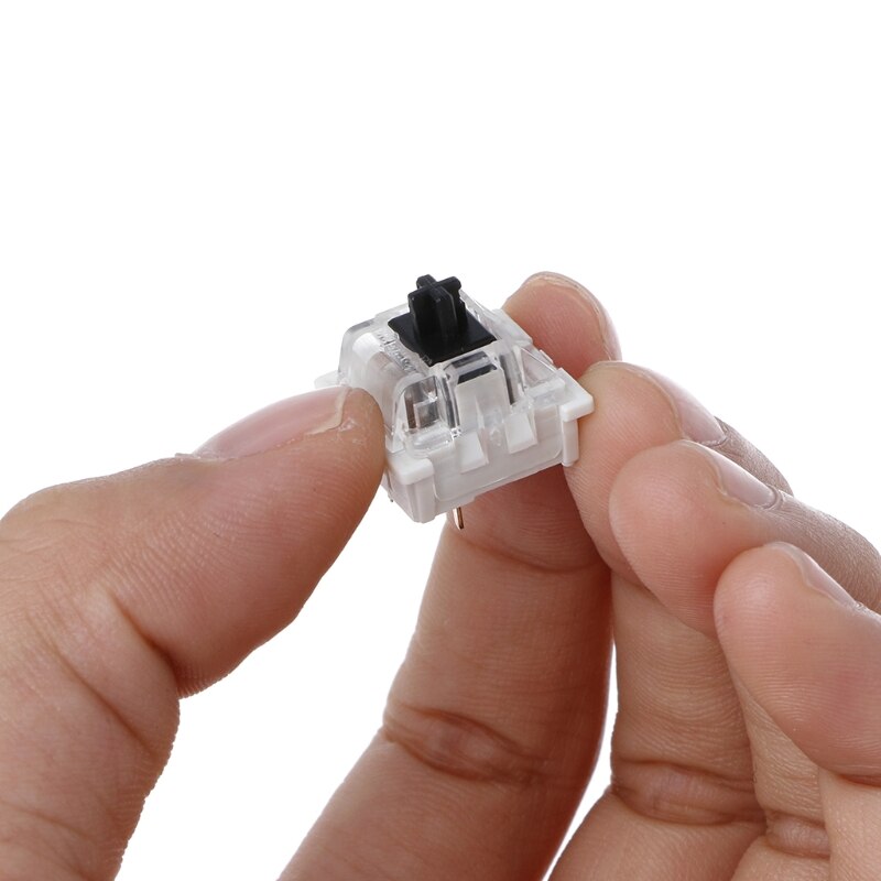 10Pcs 3 Pin Mechanical Keyboard Switch Black Replacement For Gateron Cherry MX L4MD