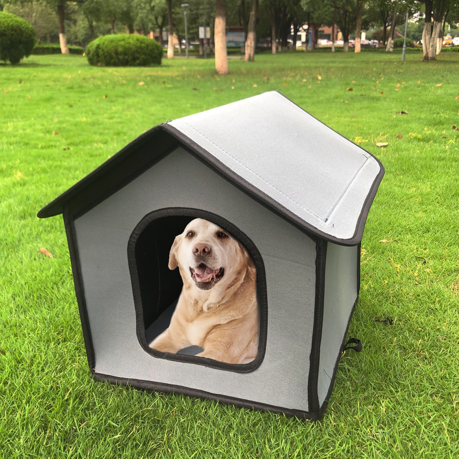 Large Outdoor Dog House Waterproof Weatherproof Dog House Foldable Pet Shelter For Pets Litter Villa Tent