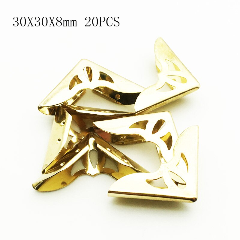 50 st/lot 16 x 16 x 4mm roséguld metall bokhörn för fotoalbum menyer mappar gör-det-själv scrapbooking dekor hörnskydd  wd0278: Sc156 20 st