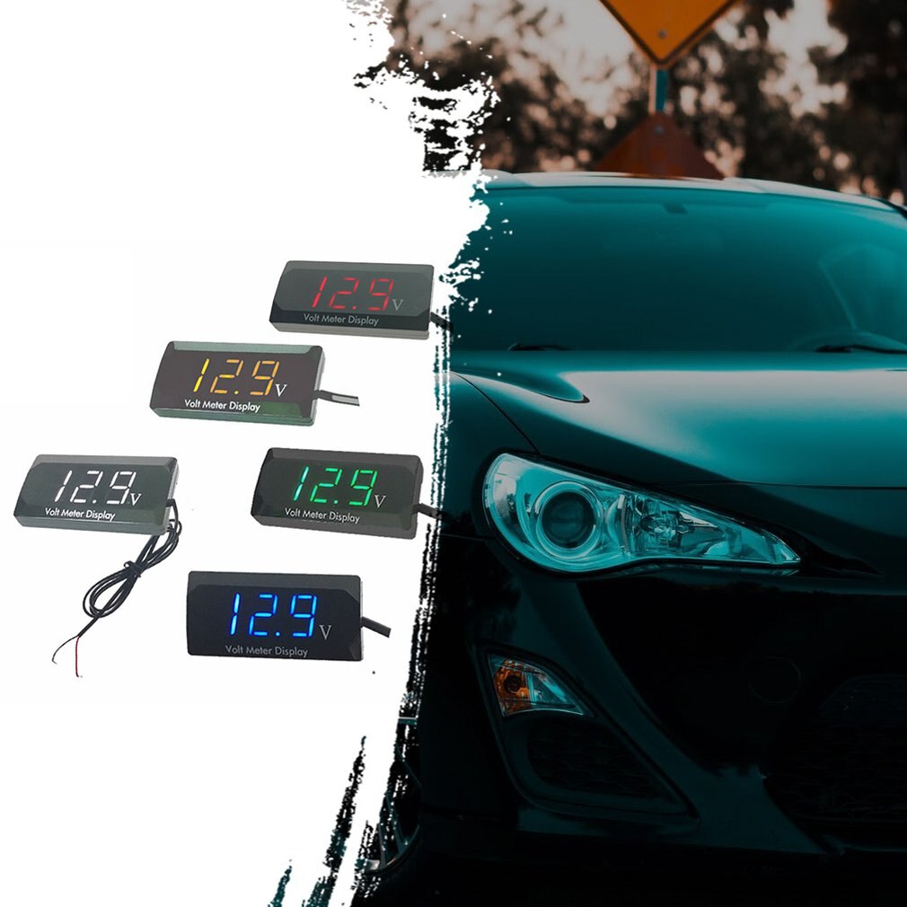 Auto Digitale Display Voltmeter 12V Voltmeter Universele Gemodificeerde Digitale Voltmeter Auto Accessoires Duurzaam