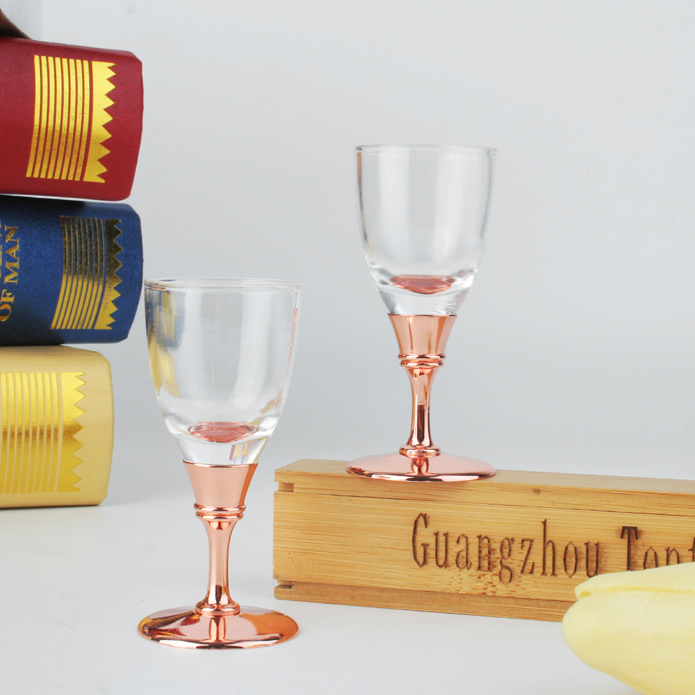 Oh trend snapsglas rostfritt stål rosställ julvinkopp bröllopstårta bord mitt dekorativa glasögon