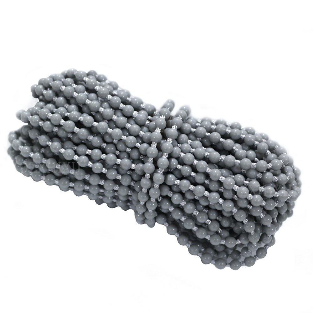 10 yards rullegardin og romersk skygge perlesnor med kjede i plast rullegardinkjede reparasjon, rullegardinperletau, blindperler