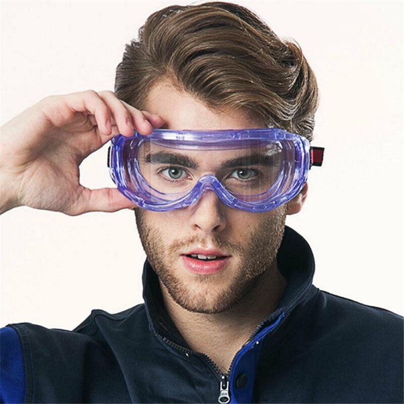 Unisex Safety Glasses Transparent Glasses Protection Security Spectacles Glasses Windproof Anti-sand Prevent Saliva Splash