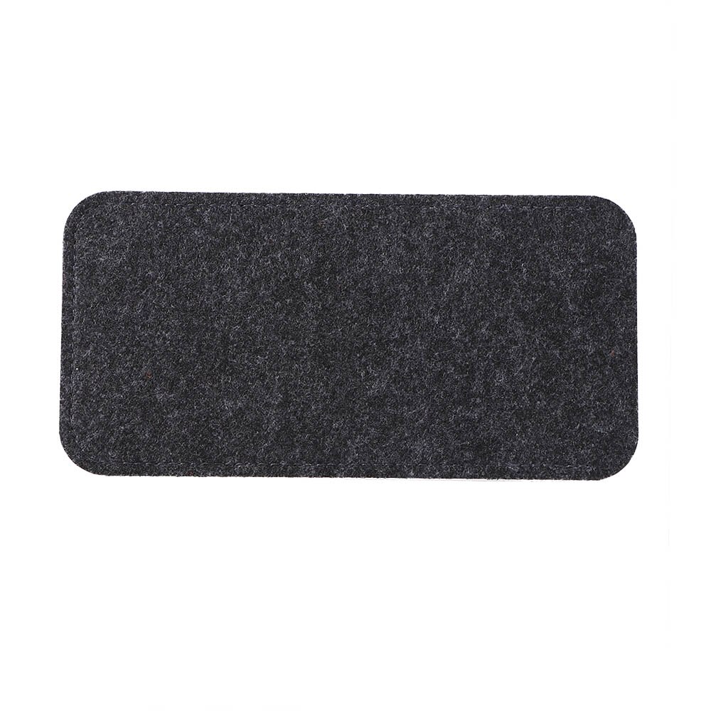 Funda de tela de fieltro suave para gafas, funda portátil de Color puro para anteojos, funda protectora para gafas de lectura: dark grey