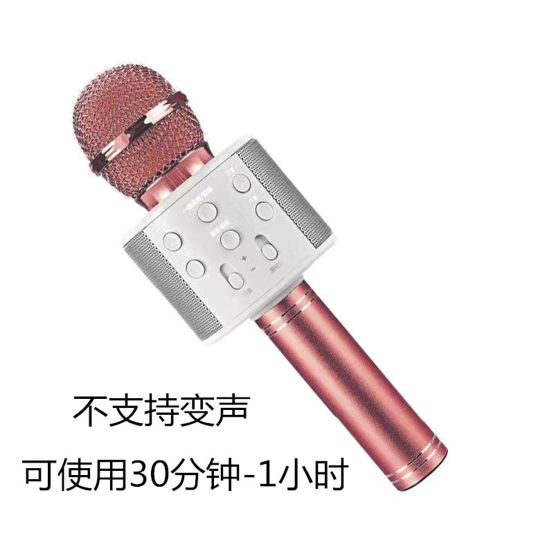 Microfoon Karaoke Bluetooth Draadloze Compatibel Met Ios En Android, Fm Radio Zingen Record Usb Micro Sd Colores