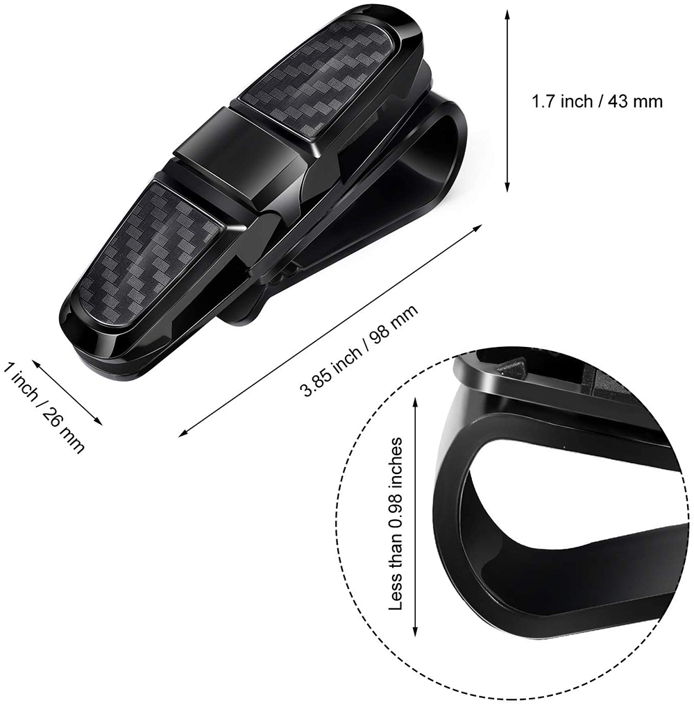 2 Stuks Auto Zonneklep Zonnebril Clip Auto Bril Houder Draagbare Ticket Card Klem ABS Brillen Case Auto Accessoires