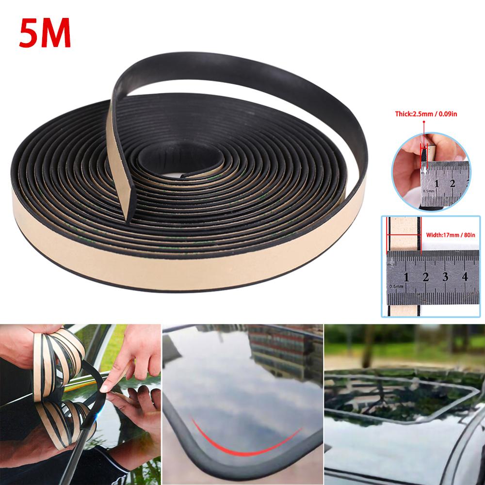 5M Car Door Edge Protector Universal Auto Door Guard Protective Strips Window Rubber Weather